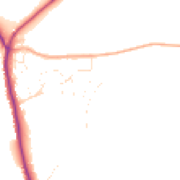 Daytime road noise heatmap for EX4 5AP