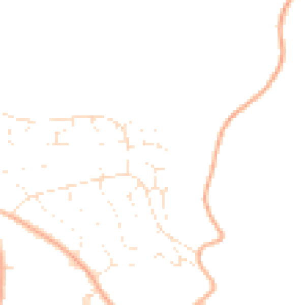 Daytime road noise heatmap for EX4 5AZ