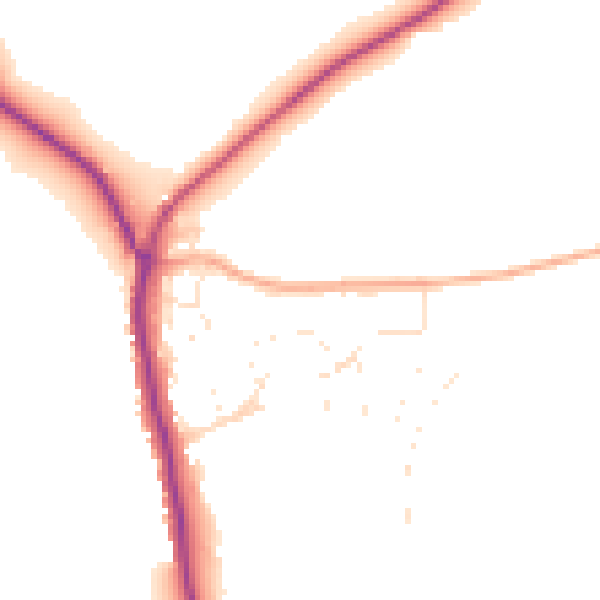 Daytime road noise heatmap for EX4 5BS