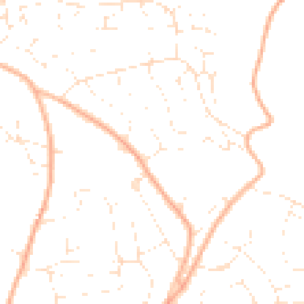 Daytime road noise heatmap for EX4 5DL
