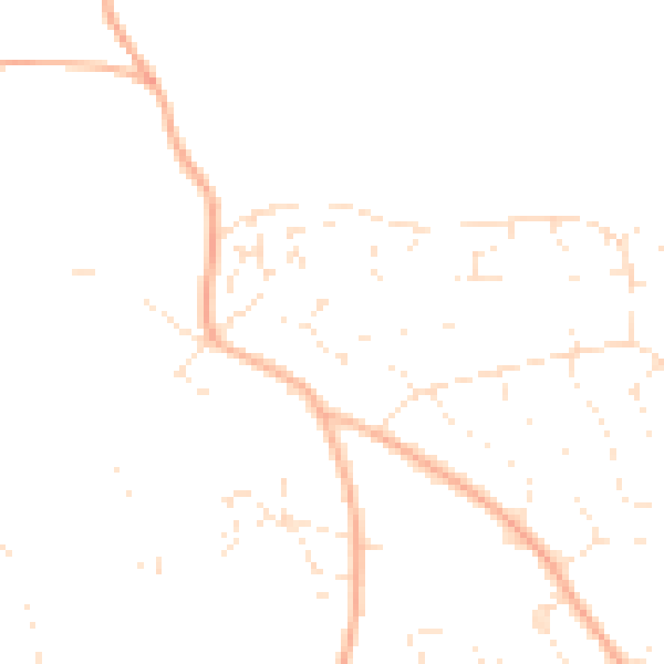 Daytime road noise heatmap for EX4 5DS