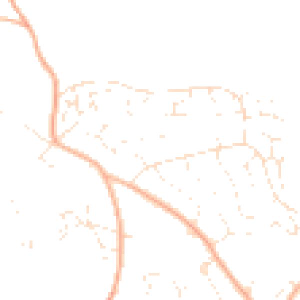 Daytime road noise heatmap for EX4 5EA