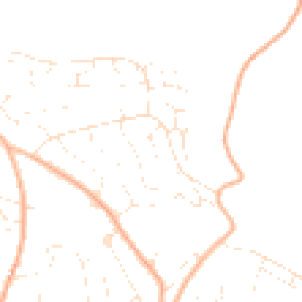 Daytime road noise heatmap for EX4 5ED