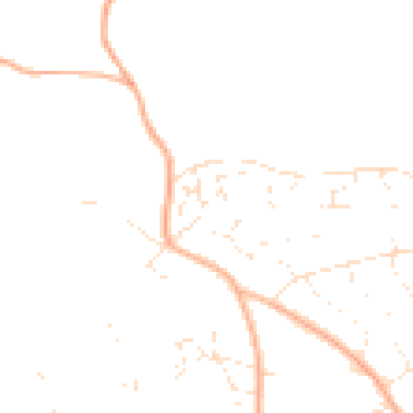 Daytime road noise heatmap for EX4 5EX