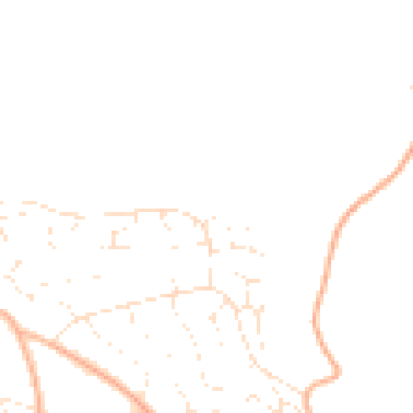 Daytime road noise heatmap for EX4 5HB