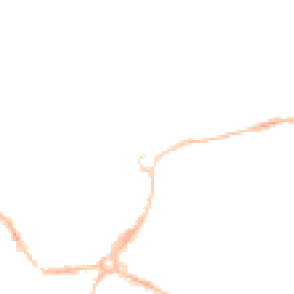 Night-time road noise heatmap for EX4 6AN