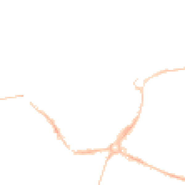 Night-time road noise heatmap for EX4 6AZ