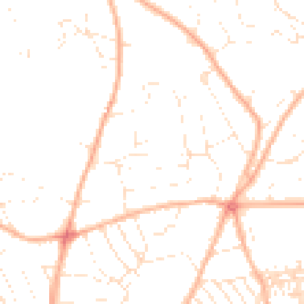 Daytime road noise heatmap for EX4 6HH