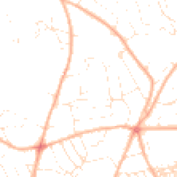 Daytime road noise heatmap for EX4 6HQ