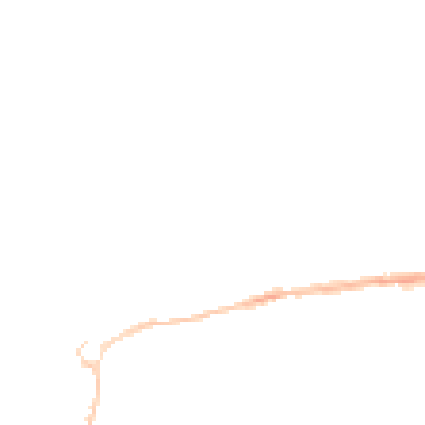 Night-time road noise heatmap for EX4 6LY