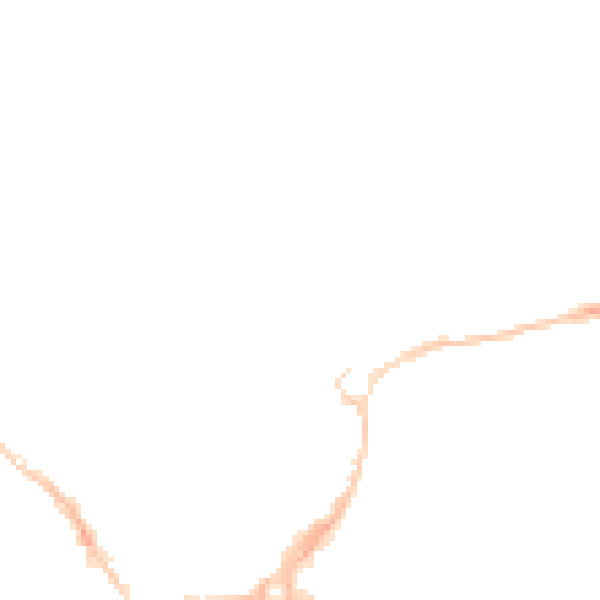 Night-time road noise heatmap for EX4 6PY