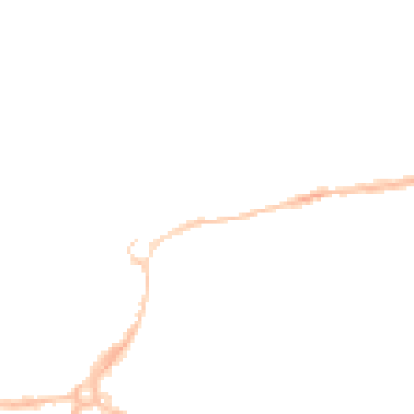 Night-time road noise heatmap for EX4 6SR