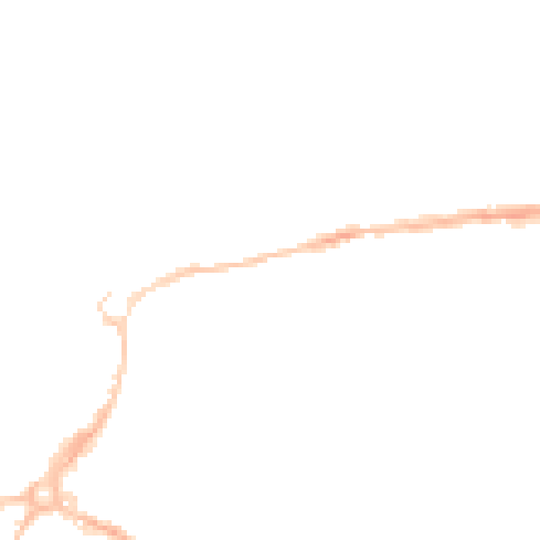 Night-time road noise heatmap for EX4 6SX