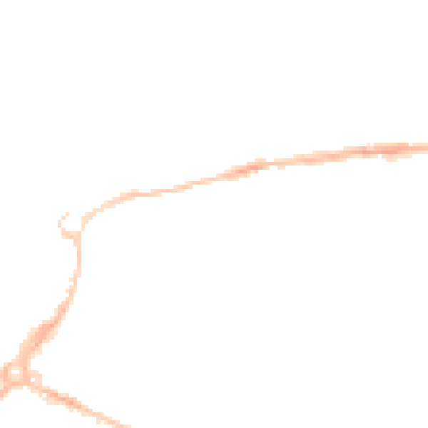 Night-time road noise heatmap for EX4 6SY