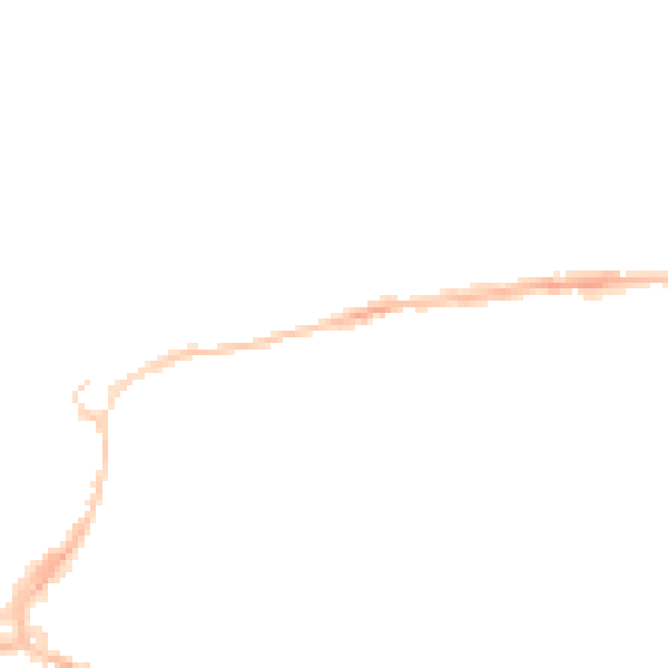 Night-time road noise heatmap for EX4 6TB