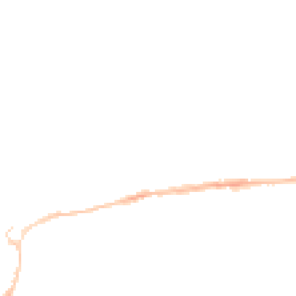 Night-time road noise heatmap for EX4 7AN