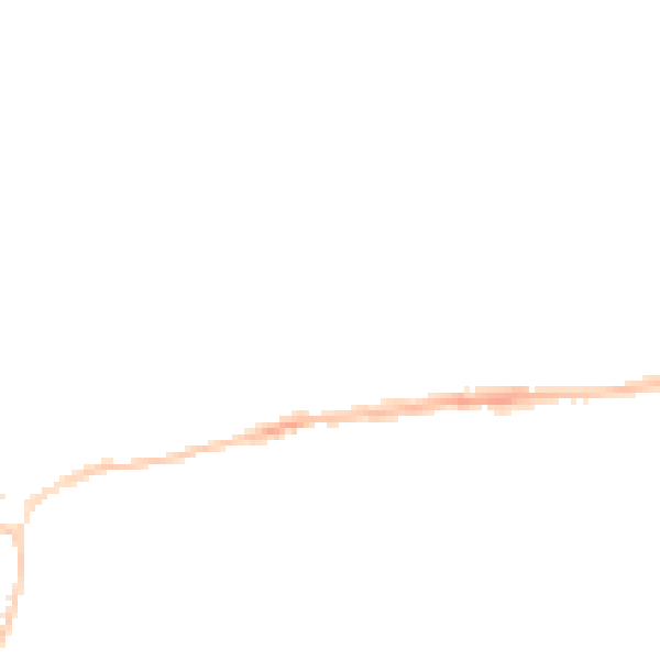 Night-time road noise heatmap for EX4 7AX