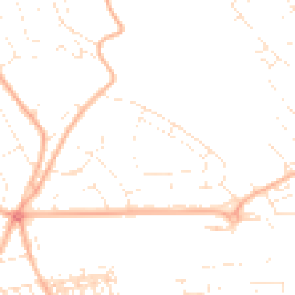 Daytime road noise heatmap for EX4 7HB