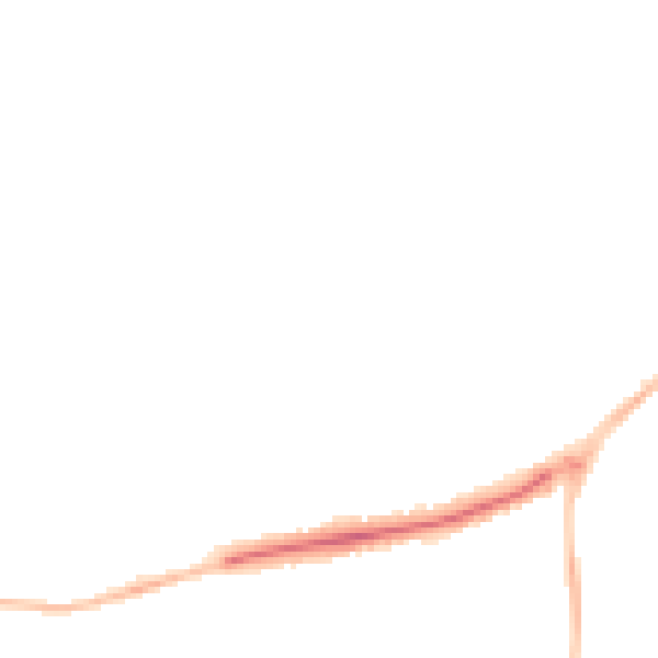 Night-time road noise heatmap for EX4 8DU