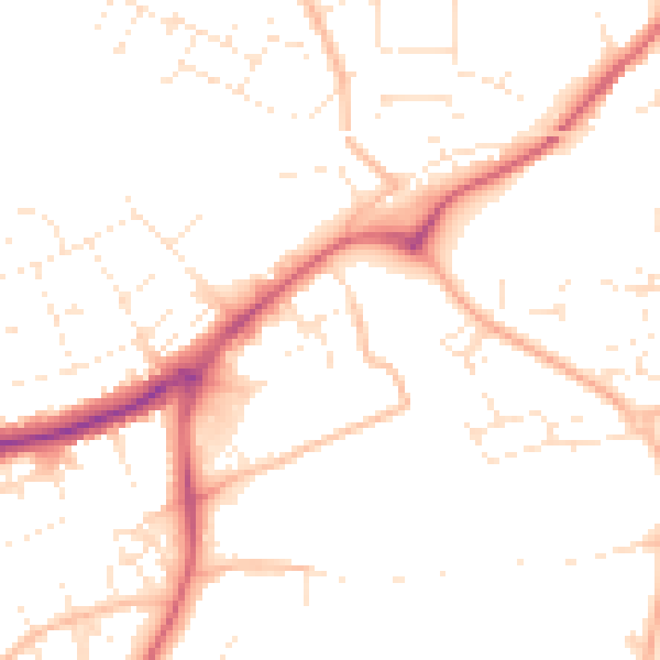 Daytime road noise heatmap for EX4 8GB
