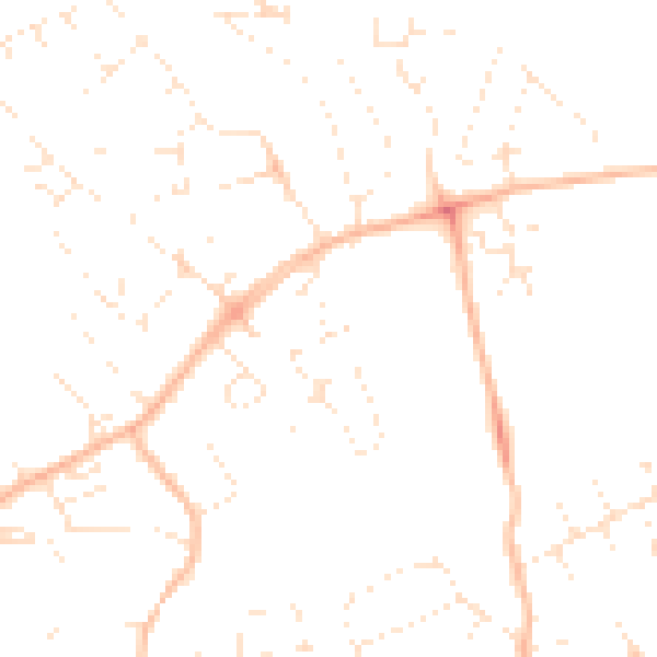 Daytime road noise heatmap for EX4 8LH