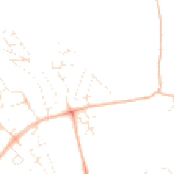 Daytime road noise heatmap for EX4 8NG