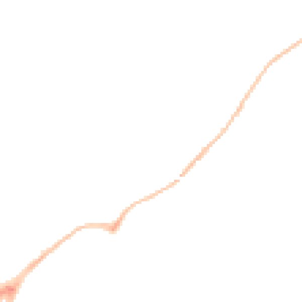 Night-time road noise heatmap for EX4 8PR