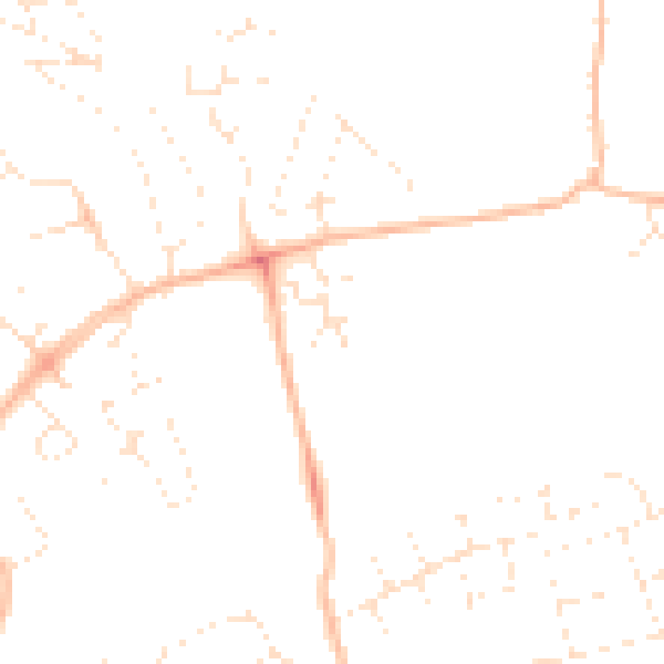 Daytime road noise heatmap for EX4 8RB