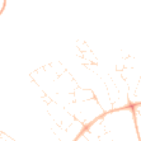 Daytime road noise heatmap for EX4 9BX