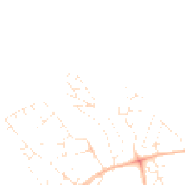 Daytime road noise heatmap for EX4 9DR