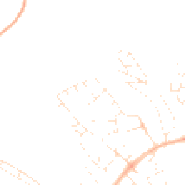 Daytime road noise heatmap for EX4 9EG