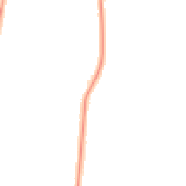 Night-time road noise heatmap for FY2 0AE