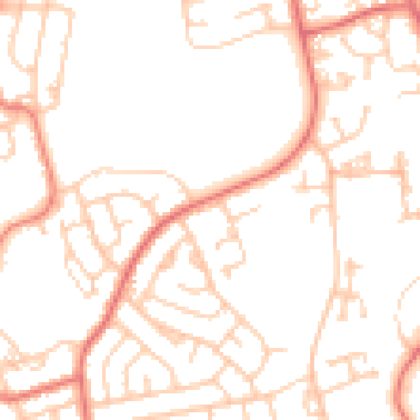 Daytime road noise heatmap for FY2 0AF