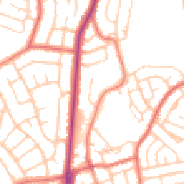 Daytime road noise heatmap for FY2 0AH