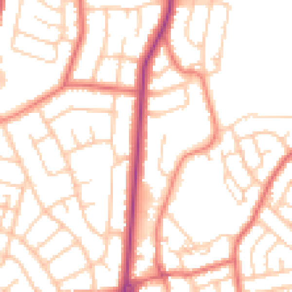Daytime road noise heatmap for FY2 0AR