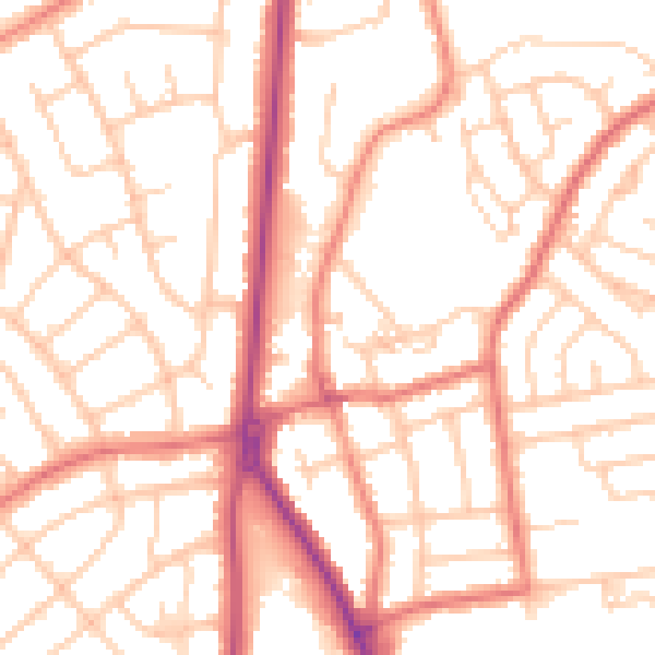 Daytime road noise heatmap for FY2 0AS