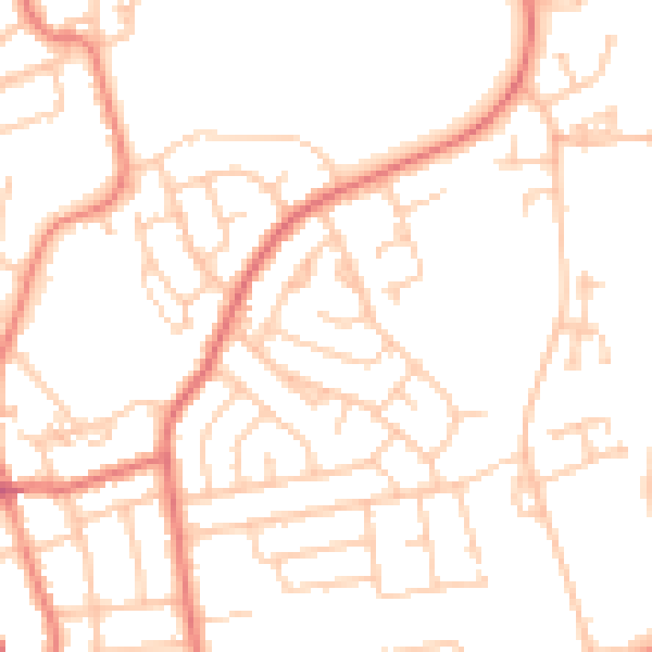 Daytime road noise heatmap for FY2 0BL