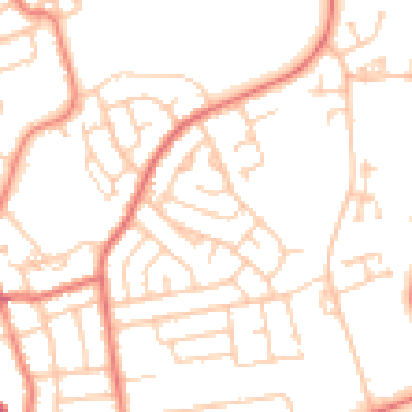 Daytime road noise heatmap for FY2 0BN