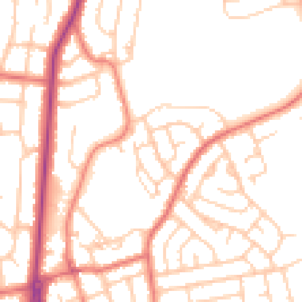 Daytime road noise heatmap for FY2 0DA