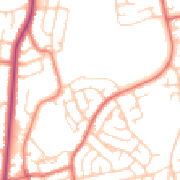 Daytime road noise heatmap for FY2 0DB