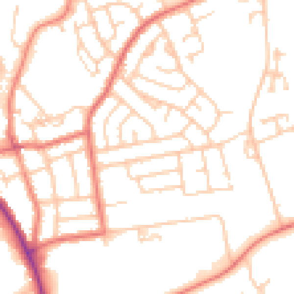 Daytime road noise heatmap for FY2 0DP