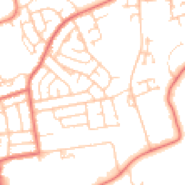 Daytime road noise heatmap for FY2 0DR