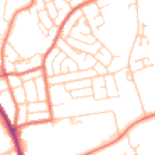 Daytime road noise heatmap for FY2 0DS