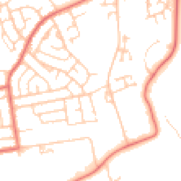 Daytime road noise heatmap for FY2 0DT