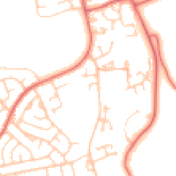 Daytime road noise heatmap for FY2 0EH