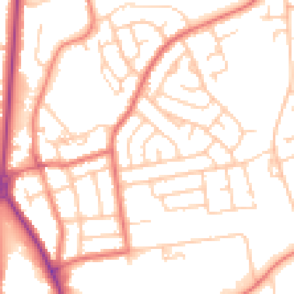 Daytime road noise heatmap for FY2 0ET