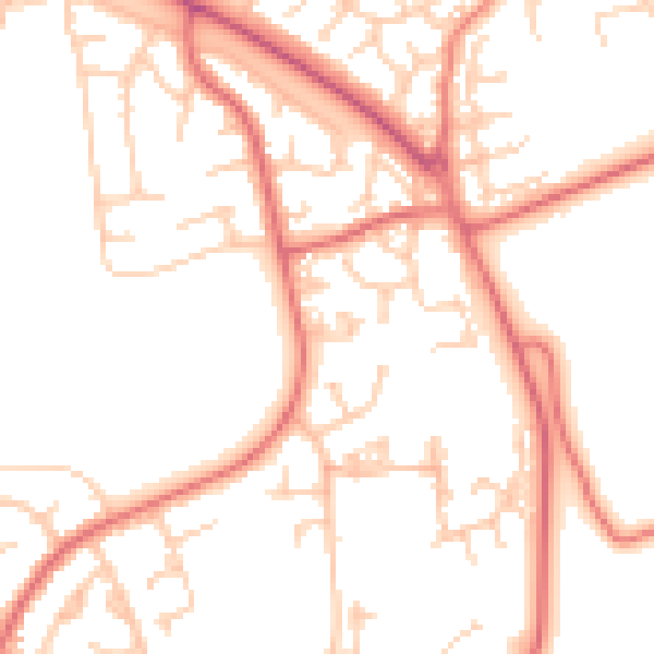 Daytime road noise heatmap for FY2 0FE