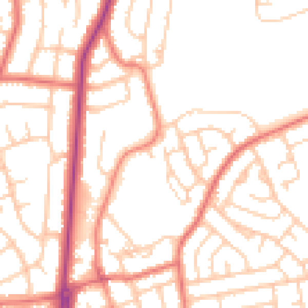 Daytime road noise heatmap for FY2 0FU