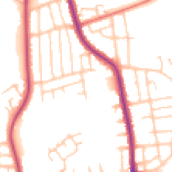 Daytime road noise heatmap for FY2 0RU