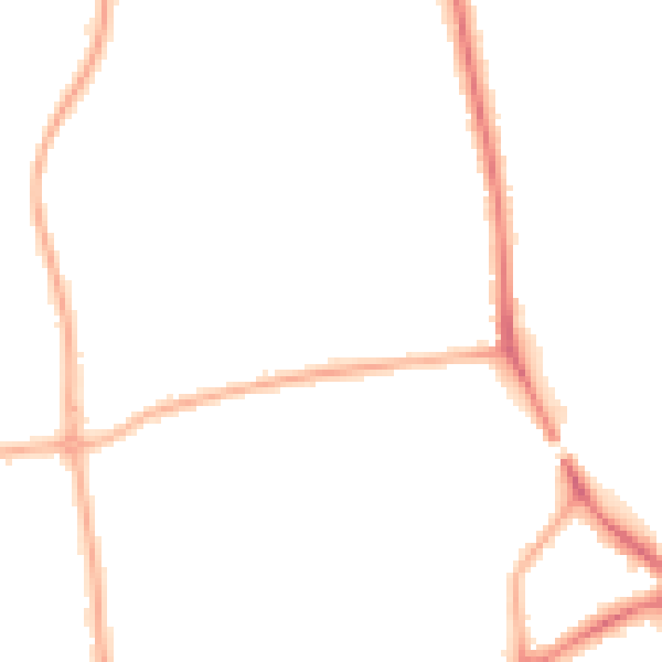 Night-time road noise heatmap for FY2 0SN